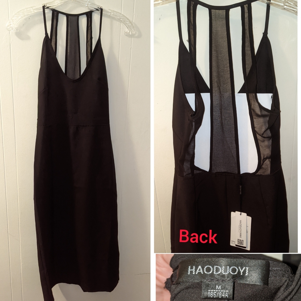 New with tags sexy black dress with back cut out